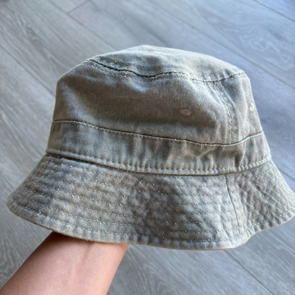 Urban Outfitters Unisex Gray Lightweight Cotton Canvas Bucket Hat One Size